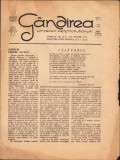 Z211 G&acirc;ndirea literară, artistică, socială, 17/1922, anul I, redactor Cezar Petrescu