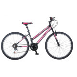 Bicicleta MTB Dame TEC Eros , culoare Negru/Roz Roata 26&quot; Otel PB Cod:202623000308