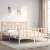 Cumpara ieftin Cadru de pat fără saltea, 160x200 cm, lemn masiv pin