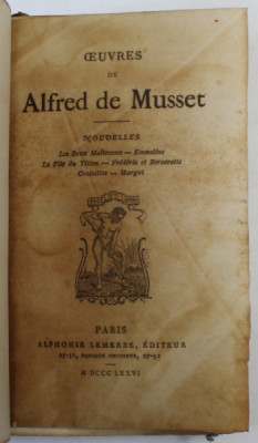 OEUVRES DE ALFRED DE MUSSET , 1876 foto