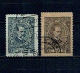 Cehoslovacia 1920 - Președintele Masaryk, personalități, serie stampilata