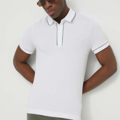 Lacoste tricou polo barbati, culoarea bej, neted