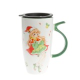 Cana imprimeu Craciun 750 ml