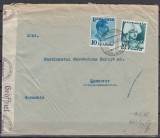 ROMANIA 1940 REGELE CAROL II/PLIC CIRCULAT BUCURESTI-GERMANIA CENZURA GERMANA, Stampilat