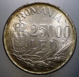 R.184 ROMANIA MIHAI I 25000 LEI 1946 XF/AUNC, Argint