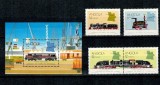 Angola 1990 - Cai ferate, trenuri, locomotive, serie si colita neuzata