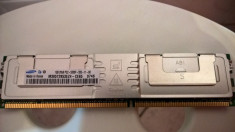 Memorie RAM 2GB dual channel 2x 1GB DDR2 PC desktop Samsung DDR 2 cu radiator foto