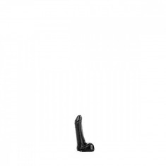 Mini Dildo Realist All Black PVC Negru 9 cm