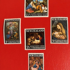 NOUA ZEELANDA, CHRISTMAS 1963-68 - SERII COMPLETE MNH