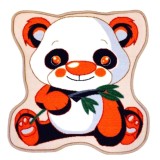 Covoras camera copii Davo Pro Panda, 65 x 65 cm, nylon, multicolor, patrat