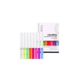 Set Tus Lichid Colorat, Derol, Colorful Fluorescent Eyeliner, 8 Tusuri Ochi