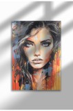 mxm_graffiti_18|Street Art Poster, Vibrant Graffiti Portrait, Frameless Modern Canvas, Urban Vibe 2025 | A3 (29.7 x 42 cm) - mxm_graffiti_18
