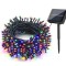 Instalatie liniara de Craciun, lumina led multicolora, cu incarcare solara, 100 leduri, 10 M, 6043M