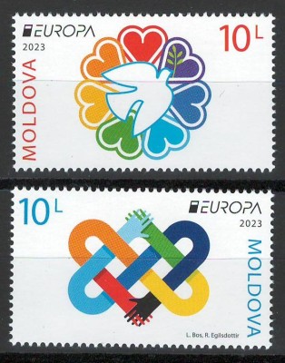 Moldova 2023 Mi 1241/42 MNH - Europa 2023. Pacea foto