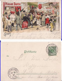 Germania- Iarmaroc, circ - litografie 1896!-RR, Circulata, Printata