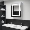 VidaXL Dulap de baie cu oglindă și LED-uri, 50 x 13 x 70 cm