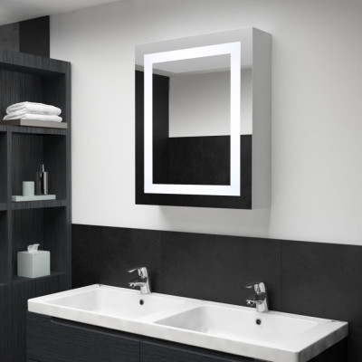 Dulap de baie cu oglinda si LED-uri, 50 x 13 x 70 cm GartenMobel Dekor foto