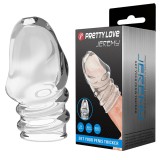 Manson penis, Pretty Love Jeremy, 7 cm, TPR moale si elastic, transparent