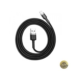Cablu Date si Incarcare USB-A - Lightning Baseus Cafule 18W 1m Gri CALKLF-BG1