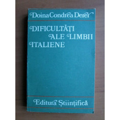 Doina Condrea Derer - Dificultati ale limbii italiene