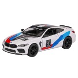 Macheta BMW M8 Motorsport alba cu usi functionale