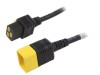 Cablu SCHURTER 3x1,5mm&sup2; 3x14AWG IEC C19 mamă, IEC C20 tată, PVC 3m 16A