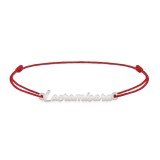 Nomine - Bratara snur personalizata cu nume din argint 925