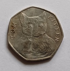 Marea Britanie / Anglia -50 Pence 2017-Tom Kitten foto