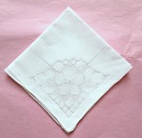 Batista Vintage din bumbac brodata manual