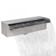 Fantana dreptunghiulara tip cascada din o?el inoxidabil de 30 cm foto