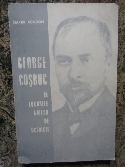 GEORGE COSBUC IN LOCURILE ANILOR DE UCENICIE-GAVRIL SCRIDON + 3 CARTI POSTALE