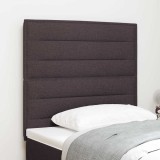 Cumpara ieftin Tablie LED cu benzi LED cu headboard Maro inchis 90 cm tesatura