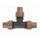 T-eu 16mm pentru irigare, Conector furtun, Racord PE