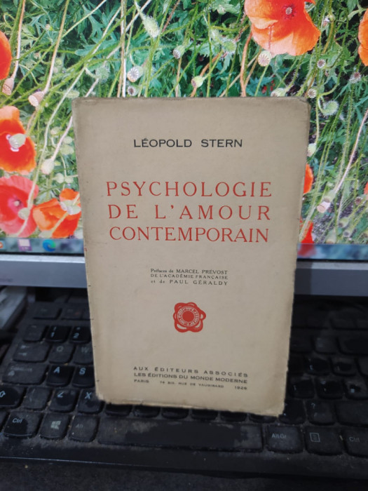 Leopold Stern, Psychologie de l&#039;amour contemporain, Paris 1926, 118