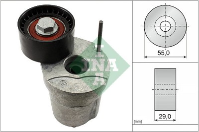 INA 534 0320 10 Intinzator curea, curea distributie foto