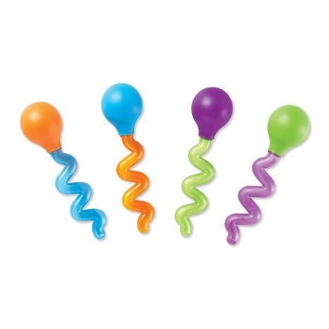 Pipete uriase multicolore - set de 4