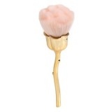 Pensula pentru pudra si fard de obraz, Maner auriu, Peri roz, 18 cm, CMCLASS