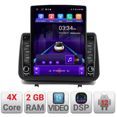 Navigatie dedicata Renault Clio 3 2005-2013 ecran tip TESLA 9.7&amp;quot; cu Android Radio Bluetooth Internet GPS WIFI 2+32 DSP Quad Co CarStore Technology foto