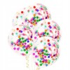 Set 10 baloane din latex, flippy, model party confetti, 30 cm, multicolore, 2.8 g