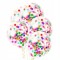 Set 10 baloane din latex, flippy, model party confetti, 30 cm, multicolore, 2.8 g