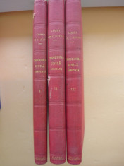 CONST. ZOTTA - COD DE PROCEDURA CIVILA ADNOTAT ( 3 volume 1932 - 1934 ) foto