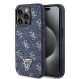 Husa originala Guess iPhone 15 Pro Hardcase 4G Triangle Metal Logo, albastru, GUHCP15LPG4GPB