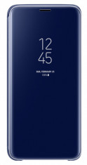 Husa tip carte Clear View Standing Cover Samsung EF-ZG960CLEGWW albastru semitransparent pentru Samsung Galaxy S9 (G960) foto
