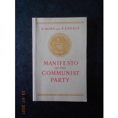 K. MARX, F. ENGELS - MANIFESTO OF THE COMMUNIST PARTY (1975)