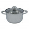 Cratita inox Bohman, 26 cm, 7.7 l, capac inclus