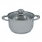 Cratita inox Bohman, 20 cm, 3.5 l, capac inclus