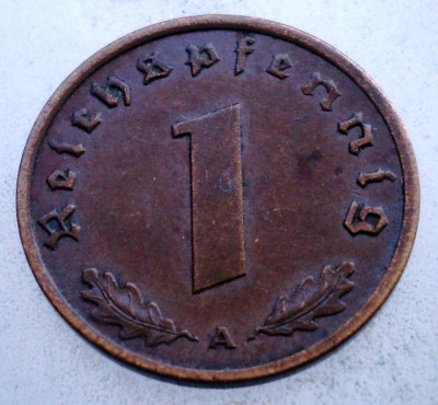 2.775 GERMANIA 1 REICHSPFENNIG 1938 D foto