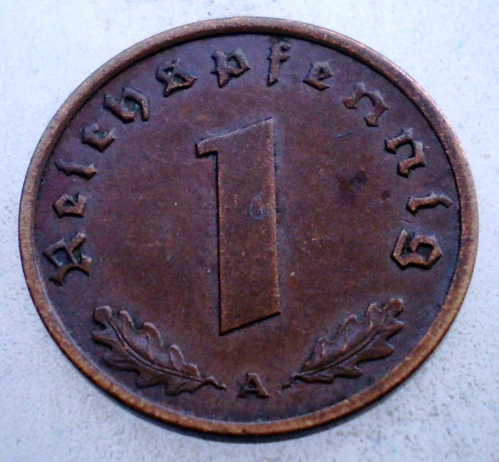 2.775 GERMANIA 1 REICHSPFENNIG 1938 D