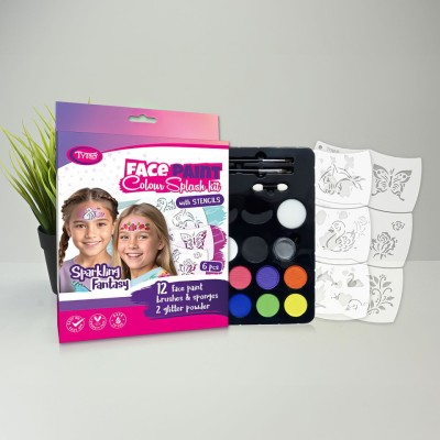 Set de vopsea facială Sparkling Fantasy - 6 șabloane Tytoo foto
