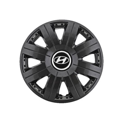 Set 4 capace roti Cosmos Negru R15, pentru gama auto Hyundai foto